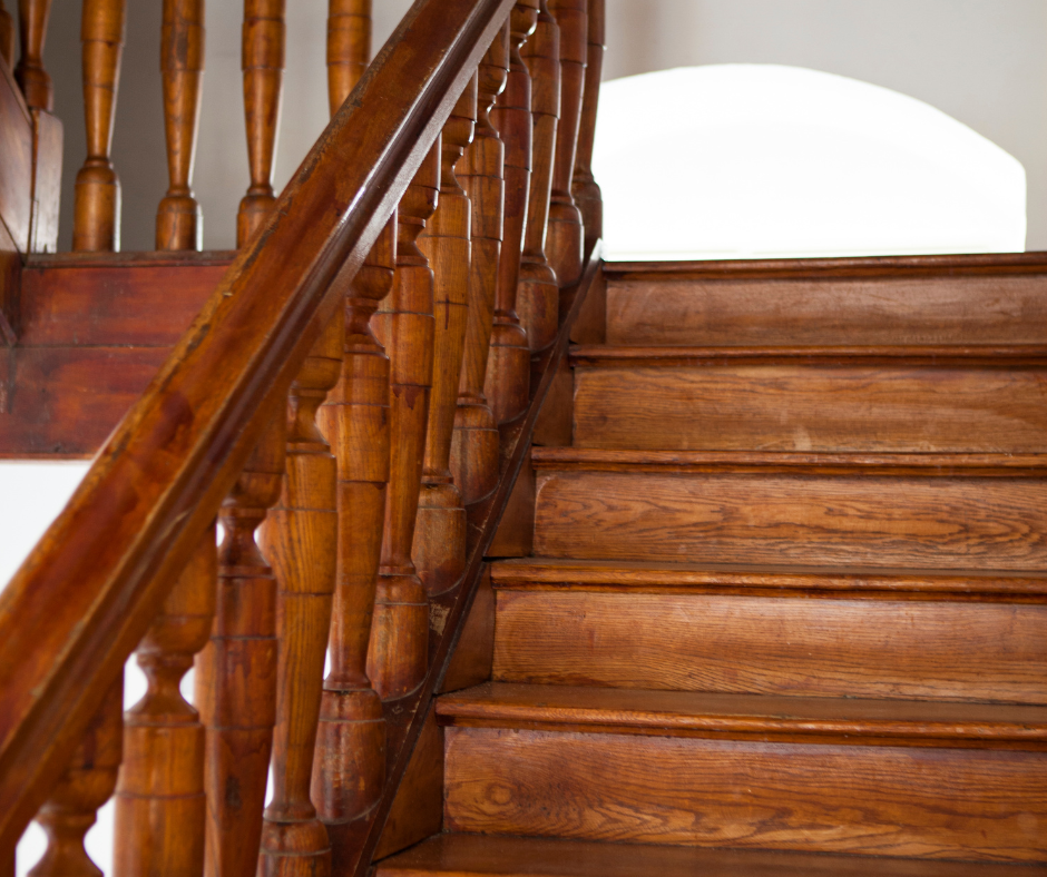 Antiquing stairs at Chewelah Painting